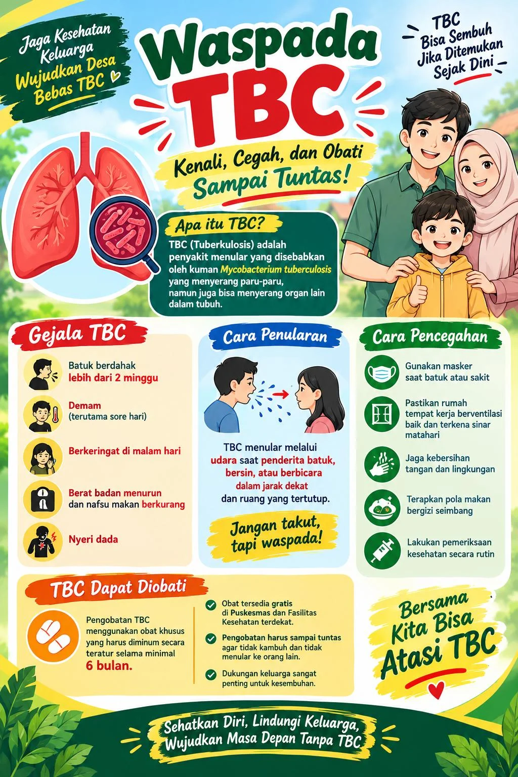Pemdes Bungko Ajak Warga Waspadai TBC, Cegah Stunting dan Pernikahan Dini, serta Lindungi Anak dari Rubella