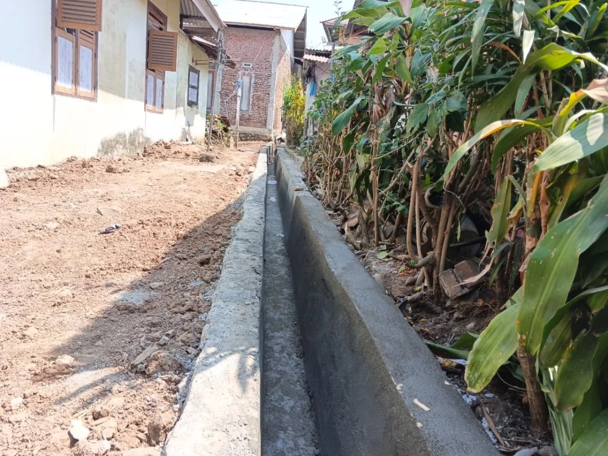 Atasi Genangan, Pemdes Bungko Bangun Drainase 27 Meter di Dusun III